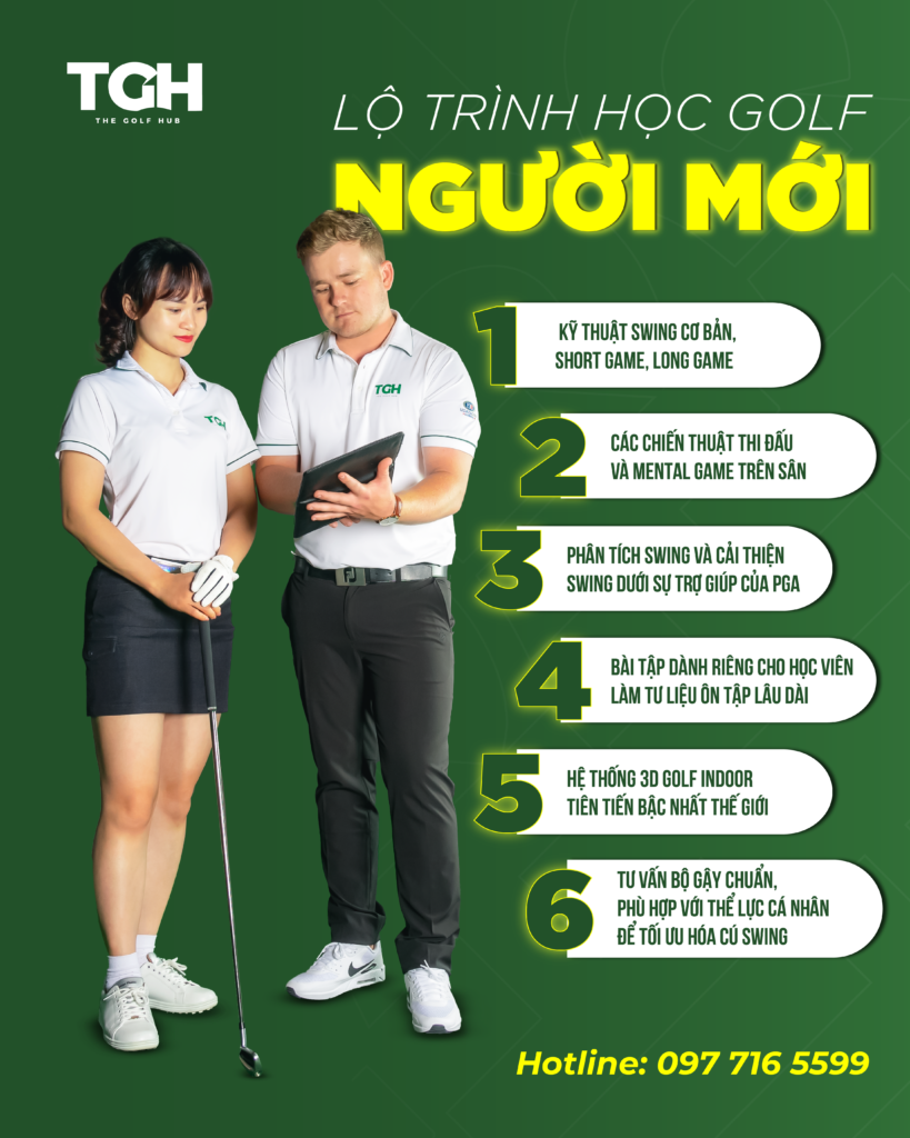 LỘ TRÌNH HỌC GOLF CHO NGƯỜI MỚI CHƠI này là của bạn!!!